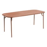 Week-end table,  85 x 180 cm, terracotta