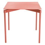 Petite Friture Fromme dining table, 70 x 70 cm, coral