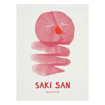 Posters, Saki San poster, 30 x 40 cm, White
