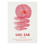 Posters, Saki San poster, 50 x 70 cm, Vit