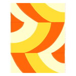 Savanni fabric, yellow - red - light yellow
