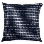 Cushion covers, Alku cushion cover, 40 x 40 cm, linen - dark blue, Blue