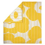 Housses de couette, Housse de couette Vesi Unikko, 240 x 220 cm, jaune print. - écru, Jaune
