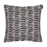 Cushion covers, Palko cushion cover, 40 x 40 cm, linen - charcoal, Black & white
