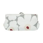 Marimekko Mini Unikko Silmälasi Kukkaro purse, l.grey-white-d.red-butter