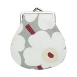 Accessories, Mini Unikko Pieni Kukkaro purse, l.grey - white - d.red - butter, White