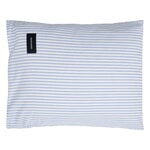 Pillowcases, Wall Street Oxford pillowcase, striped white, Light blue