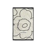 Marimekko Asciugamano ospite Piirto Unikko, 30 x 50 cm, avorio - nero