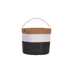 Mifuko Kiondo basket with handle, S, duo black