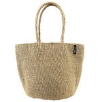 Bags, Kiondo shopper basket, M, woven handle, brown, Brown