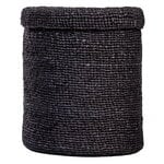 Mifuko Kiondo basket with lid, L, black