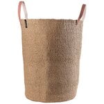 Storage baskets, Kiondo floor basket, XL, brown, Brown