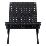 MG501 Cuba lounge chair, black oak - black webbing