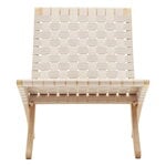 Armchairs & lounge chairs, MG501 Cuba lounge chair, oiled oak - natural webbing, Natural
