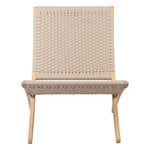 Outdoor lounge chairs, MG501 Cuba outdoor lounge chair, teak - Sesame 083, Beige