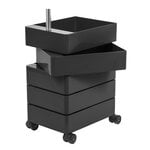 Storage units, 360° drawer unit, 5 drawers, black, Black