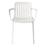 Dining chairs, Plato chair with armrests, white, White