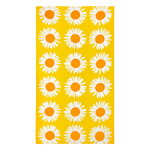 Auringonkukka tablecloth, 135 x 280 cm, yellow - white