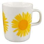 Oiva - Auringonkukka mug, 2,5 dl, white- yellow-orange