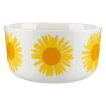 Oiva - Auringonkukka bowl, 5 dl, white-yellow-orange