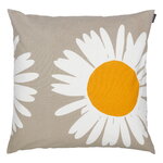Auringonkukka cushion cover, 50 x 50 cm, beige - white - yellow