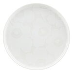 Lautaset, Oiva - Unikko lautanen, 25 cm, luonnonvalkoinen - valkoinen, Valkoinen