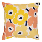 Fodere per cuscino, Fodera per cuscino Pieni Unikko, 50 x 50 cm, cotone-giallo-pesca, Naturale