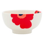 Marimekko Oiva - Unikko kulho, 3 dl, valkoinen - punainen - sininen