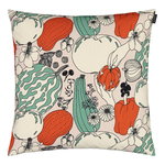 Cushion covers, Vihannesmaa cushion cover 50 x 50 cm, cotton - red - green, Multicolour