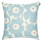 Marimekko Pieni Unikko cushion cover 50 x 50 cm, cotton - light blue
