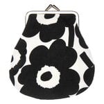 Accessories, Mini Unikko Pieni Kukkaro purse, white - black, Black & white