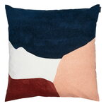 Pyykkipäivä cushion cover, 50 x 50 cm, white - blue - brown