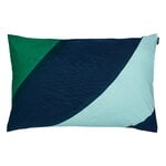 Fodere per cuscino, Fodera per cuscino Savanni, 40 x 60 cm, verde - blu scuro - ment, Verde