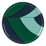 Marimekko Savanni tarjotin, 65 cm, tummansininen - vihreä - minttu