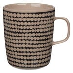 Cups & mugs, Oiva - Siirtolapuutarha mug, 2,5 dl, terra - black, Black