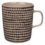 Marimekko Oiva - Siirtolapuutarha Tasse, 250 ml, Terra - Schwarz