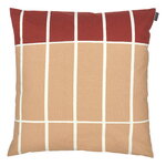 Marimekko Tiiliskivi tyynynpäällinen, 50 x 50 cm, beige-v.sininen-punarusk
