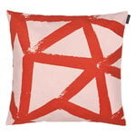 Ukkospilvi cushion cover, 40 x 40 cm, peach - red