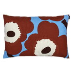 Unikko cushion cover, 40 x 60 cm, light blue - brown - off-white