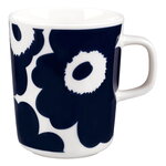Oiva - Unikko mug, 2,5 dl, white - dark blue