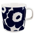 Oiva - Unikko mug, 4 dl, white - dark blue