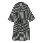 Bathrobes, Kalasääski bathrobe, off-white - charcoal, Black & white