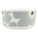 Marimekko Oiva - Unikko bowl, 5 dl, white - light grey - sand - dark blue