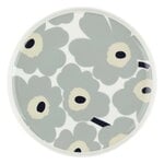 Plates, Oiva - Unikko plate, 25 cm, white - light grey -sand - dark blue, White