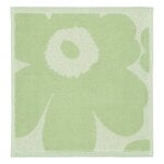 Asciugamani da bagno, Mini asciugamano Unikko, 30 x 30 cm, bianco - salvia, Verde