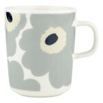 Marimekko Oiva - Unikko mug, 2,5 dl, white - light grey- sand - dark blue