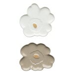 Marimekko Unikko Shape lautanen, 13 cm, 2 kpl, terra - valkoinen - kulta