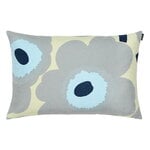 Cushion covers, Unikko cushion cover, 40 x 60 cm, sand-grey-pale blue-dark blue, Gray