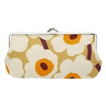 Marimekko Portamonete Mini Unikko Silmälasikukkaro, caramello-crema-arancione caldo