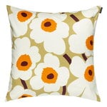 Marimekko Fodera per cuscino Pieni Unikko, 50x50 cm, caramello-crema-arancione caldo
